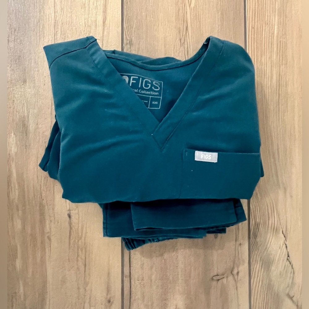 Figs Scrubs XXS Catarina style: seasonal blueish-green color